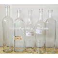 750ml whisky glass wine bottle packaging vingar bottle with Stopper